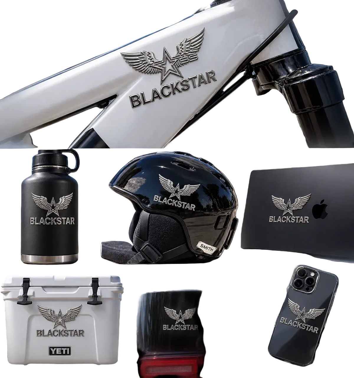 3D Metallic Logo sticker