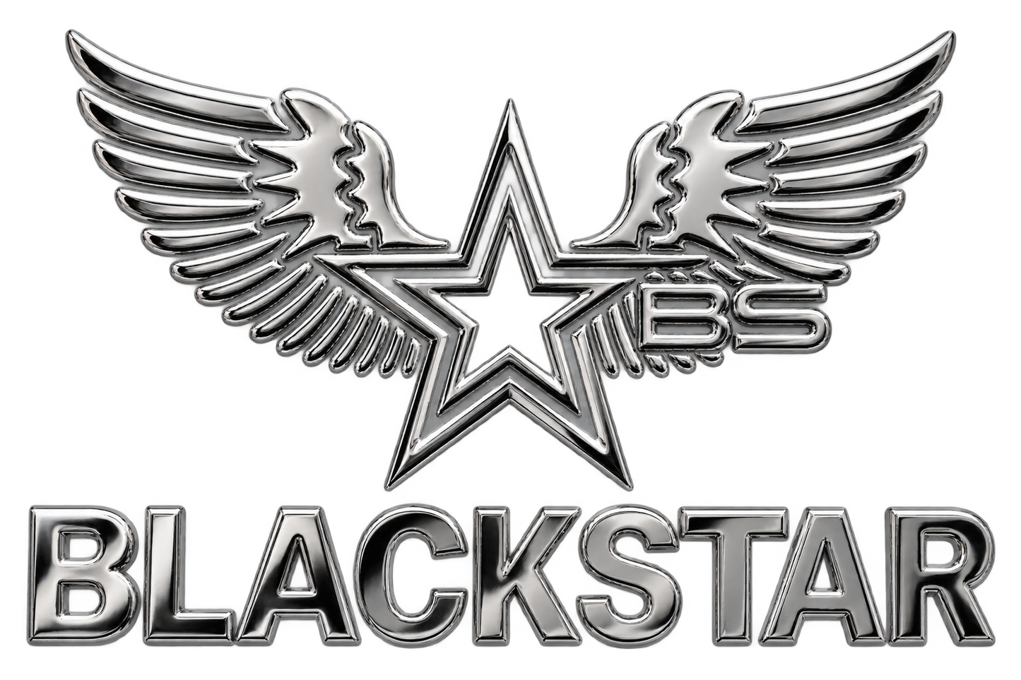 3D Metallic Logo sticker